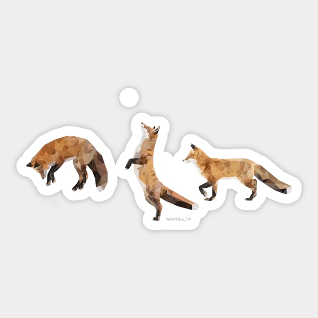 Playful Fox Sticker by newmindflow